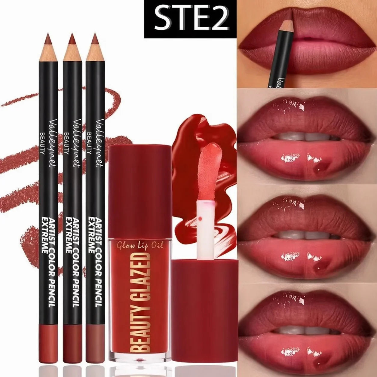 Matte Lip Kit — swatches
