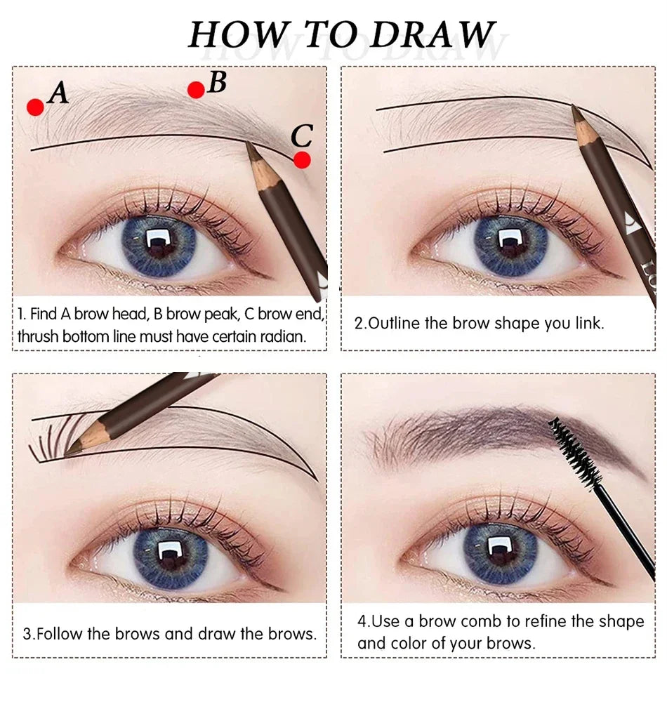 Waterproof Brow Pencil Set 5